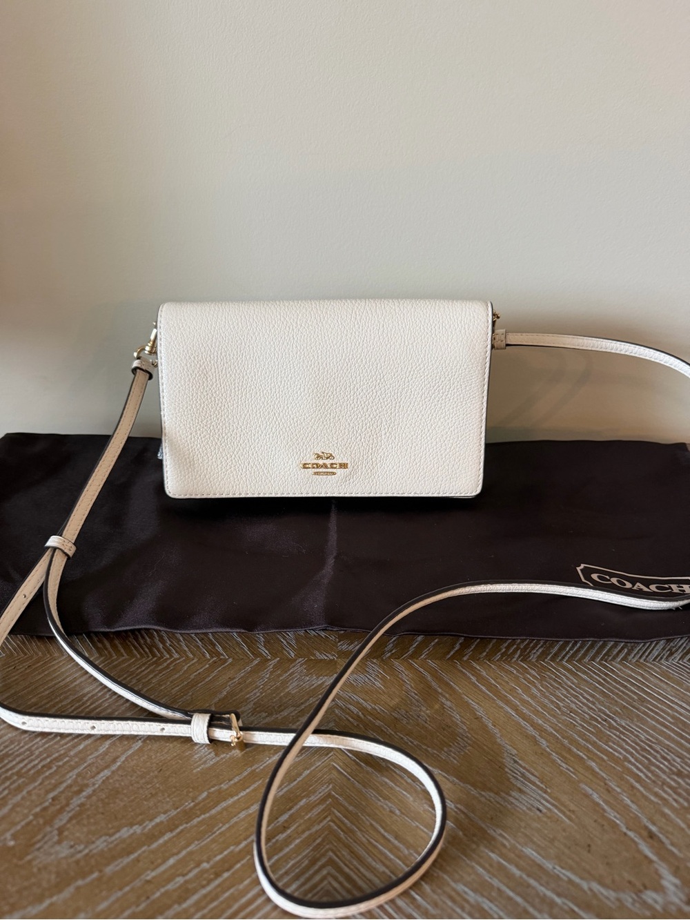 Coach Leather Crossbody Purse with Coach purse Cover